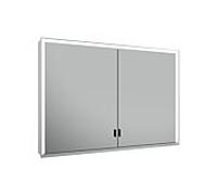 Keuco Royal Lumos armoire de toilette 14308172301 rallonge murale, anodisé argent, compartiment de rangement couvert, 1050 x 735 x 165 mm