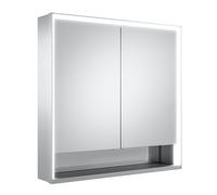 Keuco Royal Lumos armoire toilette 14302171301 argent anodisé, 800x735x165mm