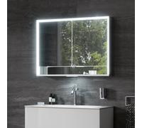 KEUCO Armoire de toilette Royal Lumos 14304171301 – 2 portes, 1000x735x165 mm, avec éclairage LED