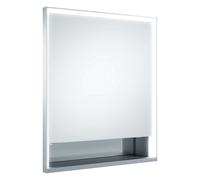 KEUCO Royal Lumos armoire de toilette encastrable 1 porte, porte courte, avec miroir chauffant, charnières à gauche, 650mm, 14331171204, Exécution: sans commande Dali