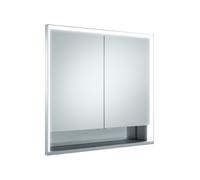 KEUCO Royal Lumos armoire de toilette encastrable 2 portes, porte courte, étagère ouverte, 700mm, 14317171301, Exécution: sans commande Dali