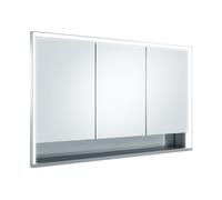 KEUCO Royal Lumos armoire de toilette encastrable 3 portes, porte courte, étagère ouverte, 1200mm, 14335171301, Exécution: sans commande Dali