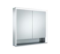 KEUCO Royal Lumos armoire de toilette murale 2 portes, porte courte, étagère ouverte, 800mm, 14322171301, Exécution: sans commande Dali