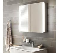 KEUCO Armoire de toilette Royal Match murale 2 portes miroir double cristal 650 mm 12801171301