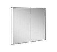KEUCO ROYAL MATCH armoire de toilette encastrable, 2 portes en miroir double cristal, 800mm, 12812171301
