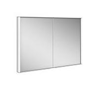 KEUCO ROYAL MATCH armoire de toilette encastrable, 2 portes en miroir double cristal, 1000mm, 12813171301