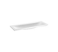 Keuco Royal Reflex vasque 34081311300 130 x 3 x 49 cm, blanc, sans trou pour robinet ni trop-plein