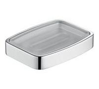 Keuco savon Elegance match0 Elegance chrome, bol de cristal givré, modèle de table