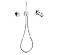 Keuco Ixmo set de douche 11 59606010001 avec thermostat de douche, rosace ronde, chromé