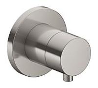 Keuco set de garniture 59541071001 Inox -finition, vanne d'arrêt dissimulée, poignée Comfort Select , ronde