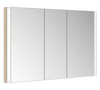 Keuco Keuco Armoire miroir 3 portes Somaris 120x71x11,5cm, BL, miroir chauffant, noir mat Quantité:1