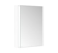 Armoire de toilette KEUCO Somaris avec éclairage 14501511200 65x73,5x13 cm, montage mural, porte 2000 , montage en applique, charnières à gauche, blanc mat