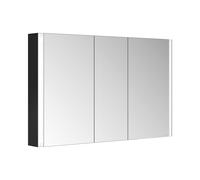 Keuco Keuco Armoire miroir 3 portes Somaris 120x71x12,7 cm, applique murale, noir mat Quantité:1