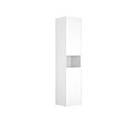 KEUCO Armoire haute Stageline 32831300101 40x180x36 cm 2 portes charnières à gauche LED Blanc