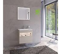 KEUCO Meuble sous-lavabo STAGELINE 32852180100 – 1 tiroir, 650×625×490mm, Cachemire, LED
