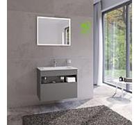 KEUCO Meuble sous-lavabo Stageline 32862290000 1 tiroir 80x62,5x49 cm Laque/Verre inox satiné