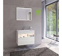 KEUCO Meuble sous-lavabo STAGELINE 32862300100 – 1 tiroir 800×625×490 mm LED Blanc