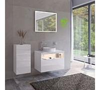 Keuco Stageline armoire centrale 32811300002 40 x 78, 801 x 36 cm, décor blanc , verre match2 clair, portes blanc , 2000 à droite