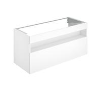Keuco Meuble sous-vasque Stageline 32882970000 120 x 62,5 x 49 cm, décor vulcanite, verre vulcanite dépoli, sans électricité