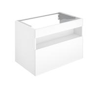 Keuco meuble sous-vasque Stageline 32862290100 80 x 62,5 x 49 cm, Inox laqué mat satiné, Inox verre satiné, avec électricité