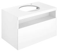 KEUCO Meuble sous-vasque Stageline 32865300000, 1 tiroir, 80 x 55 x 49 cm, décor blanc