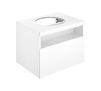 Keuco Meuble sous-vasque Stageline 32853970000 65 x 55 x 49 cm, décor vulcanite, verre vulcanite satiné, sans électricité