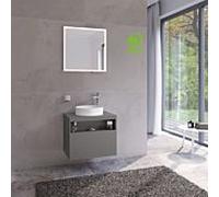 KEUCO Meuble sous-vasque STAGELINE 32855290000 – 1 tiroir, robinet à droite, 65×55×49 cm