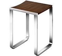 Keuco Hocker Elegance 11682010068 chromé , placage de noyer, ne convient pas pour la douche
