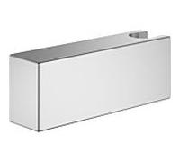 Keuco tuyau match0 59993170000 avec support mural, pour tuyau en fonte, finition aluminium