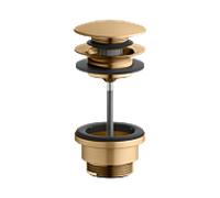 KEUCO Universal garniture de vidange 59902250000 pour Waschtische avec ouverture de trop-plein, push-open, G 2000 2000 /4, laiton brossé