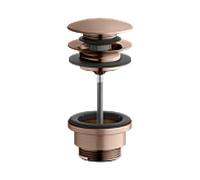 KEUCO Universal garniture de vidange 59902290000 pour Waschtische avec ouverture de trop-plein, push-open, G 2000 2000 /4, or rose brossé