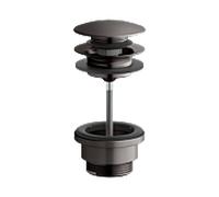 KEUCO Universal garniture de vidange 59902350000 pour Waschtische avec ouverture de trop-plein, push-open, G 2000 2000 /4, titane noir brossé
