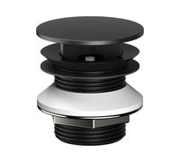 KEUCO Vanne à tige, ronde, 59904370000, Couleur: Noir Mat