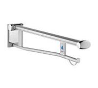 Keuco WC Keuco WC Keuco Plan Care 34903171837 850 mm, droite, argent anodisé / gris noir