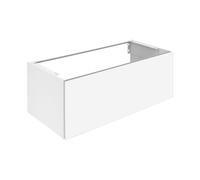 KEUCO X-LINE Meuble sous-lavabo, 1 tiroir frontal, 1000x400x490mm, 33171110000, Corps/Avant: Verre laqué anthracite mat soyeux/anthracite