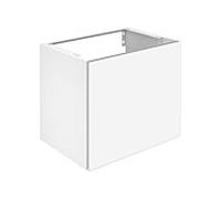 Keuco X-Line meuble sous-vasque 33152970000 décor revêtement vulcanite mat, verre vulcanite mat, 65x60,5x49cm, extension avant