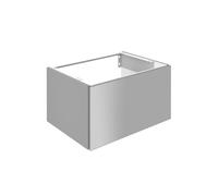 KEUCO Meuble sous-lavabo X-LINE, 1 tiroir, 65×40×49cm, laque inox satiné & verre inox satiné
