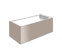KEUCO Meuble sous-lavabo X-LINE – 1 tiroir, 100×40×49cm, laque truffée soie-mate, verre truffé