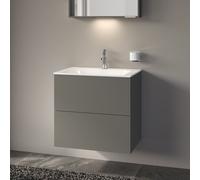 KEUCO Meuble sous-vasque X-Line 33153290000 - 2 tiroirs, 65×60,5×49 cm, inox satiné