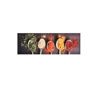 vidaXL Tapis de cuisine lavable Cuillères 60 x 180 cm Multicolore