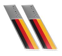Keuyeo Autocollant D'emblème De Voiture France Allemagne Angleterre, Autocollant De Voiture 2 Pièces/Ensemble, Décoration De Carrosserie De Pare-Chocs, Badge De Drapeau, Autocollant De Voiture