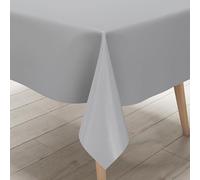 KEVKUS Nappe en toile cirée grise unie 422 - Taille et forme au choix + Livraison sans plis + enroulée sur une douille en carton