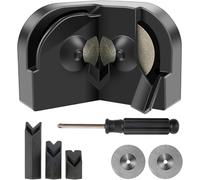 KEWAYO Affûteur de Forets Électrique 2 Disques Diamant Affûteuse Portable pour Forets en Acier Trempé Carbure et Cobalt (Noir)