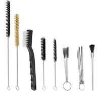 KEWAYO Kit de Nettoyage Aérographe 21 Pièces Brosses, Aiguilles et Outils pour Pistolet à Peinture, Nettoyeur de Buses