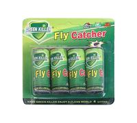 Kexpery Bandes Attrape-Mouches adhésives Fortes pour piège à Mouches à Fruits, Bande de Papier pour drosophile, Insectes nuisibles, Bandes Attrape-Mouches pour intérieur et extérieur, Jardin