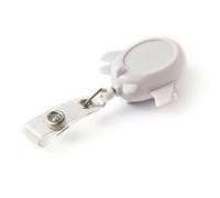 KEY-BAK Retract-A-Badge - Lot de 5 porte-badges rétractables en forme d'avion avec cordon de 91,4 cm, clip de ceinture, bobine blanche
