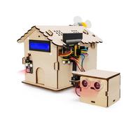 KEYESTUDIO BBC Micro:bit Smart Home Kit for Microbit V2 (Excluded), DIY Sensor Module Starter kit, Blocks and Python Code, Detailed Project Examples Online Tutorial Included