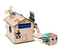 KEYESTUDIO BBC Micro:bit Smart Home Kit for Microbit V2 (Include), DIY sensor module starter kit, Blocks and Python code, detailed project examples online tutorial included