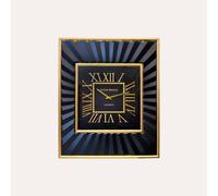 KEYHOMESTORE | Horloge murale carrée en métal avec chiffres romains