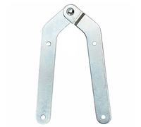 KeyMet Lot de 2 Charnières Charnière d'échelle Bande Bande d'échelle pliante Charnière pour conducteur Acier galvanisé Résistant aux intempéries